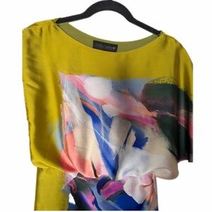 Zara Vibrant Abstract Women's Dress. Preowned